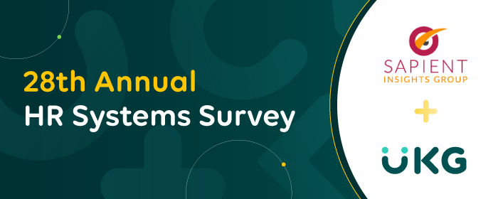 Sapient Insights’ HR system survey — Share your UKG voice
