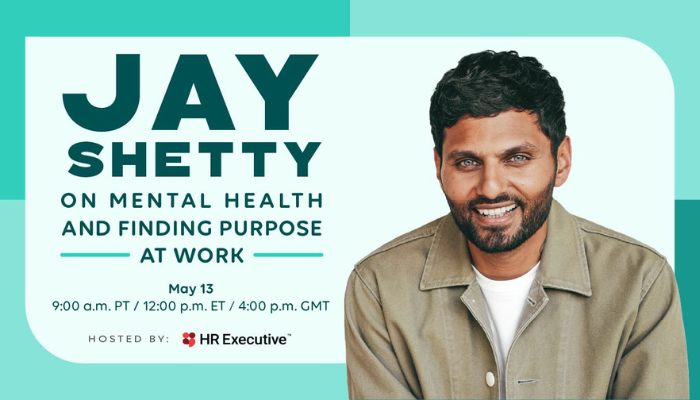 Mark your calendar: Jay Shetty chats about mental health at work
